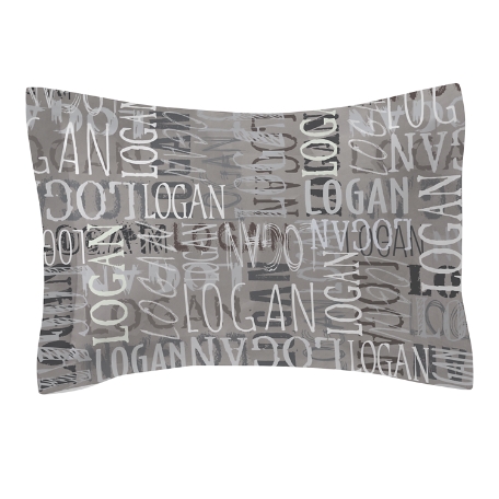 Signature Style Pillow Sham  - Gray