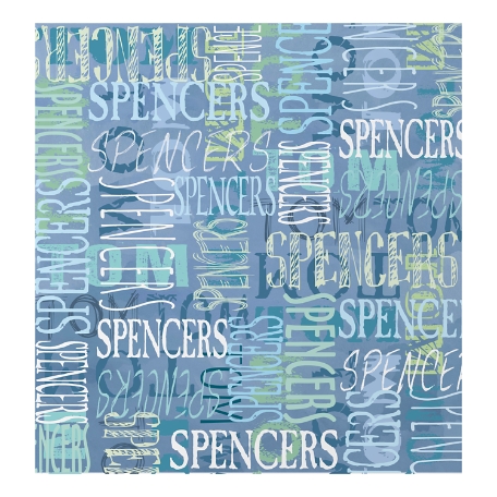 Signature Style Shower Curtain  - Blue