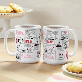 PEANUTS® Valentine Comic Panel Mug
