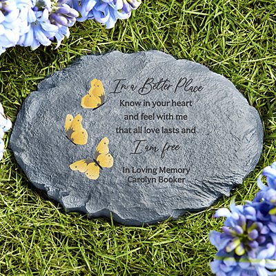 Fly Free Memorial Personalized Garden Stone