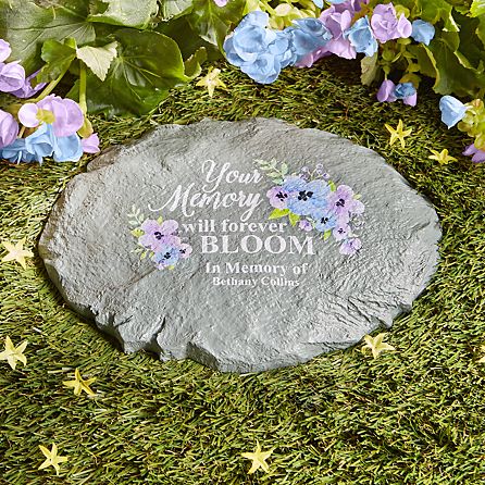 Lets Make Memories Memories Bloomed Sympathy Garden Stone 