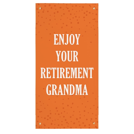 Create Your Own Door Banner - Orange