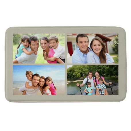 Picture-Perfect Photo Tile Bath Mat 21x34 - Tan