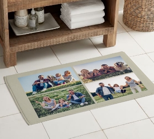 Picture-Perfect Photo Tile Bath Mat