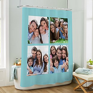 Picture-Perfect Photo Tile Shower Curtain