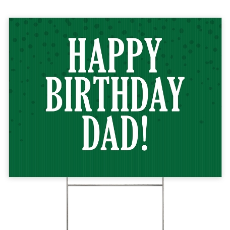 Create Your Own 2 Sided Yard Sign - Green
