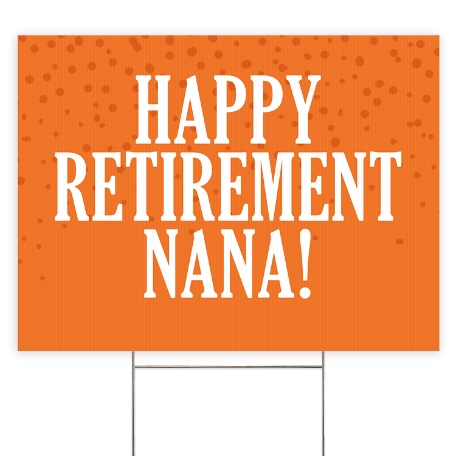Create Your Own 2 Sided Yard Sign - Orange