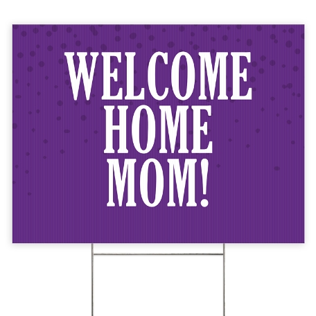 Create Your Own 2 Sided Yard Sign - Purple