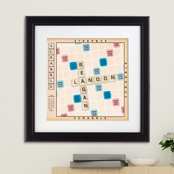 SCRABBLE®  Couple Framed Print