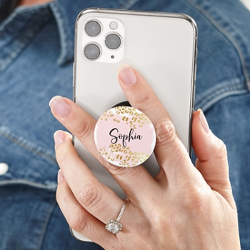 Metallic Leopard PopSockets PopGrip®