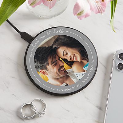 Coordinates Photo Wireless Charger