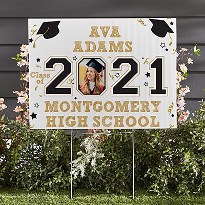 Year Of The Graduate 2-Sided Photo Yard Sign