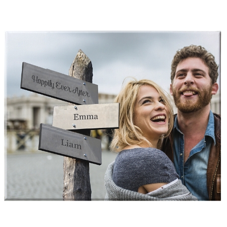 All Roads Lead to Us Photo Canvas - 18x24