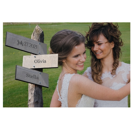 All Roads Lead to Us Photo Doormat - 24x36