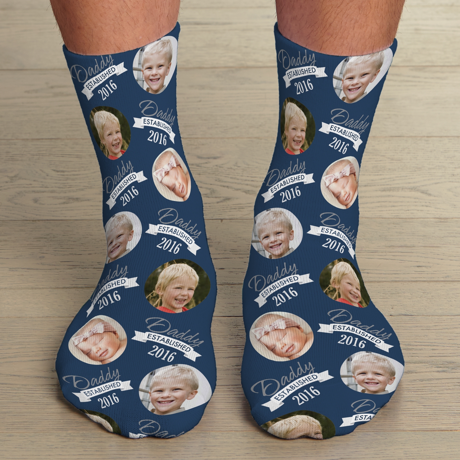 Custom Photo Crew Socks