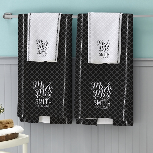 couple bath towels set