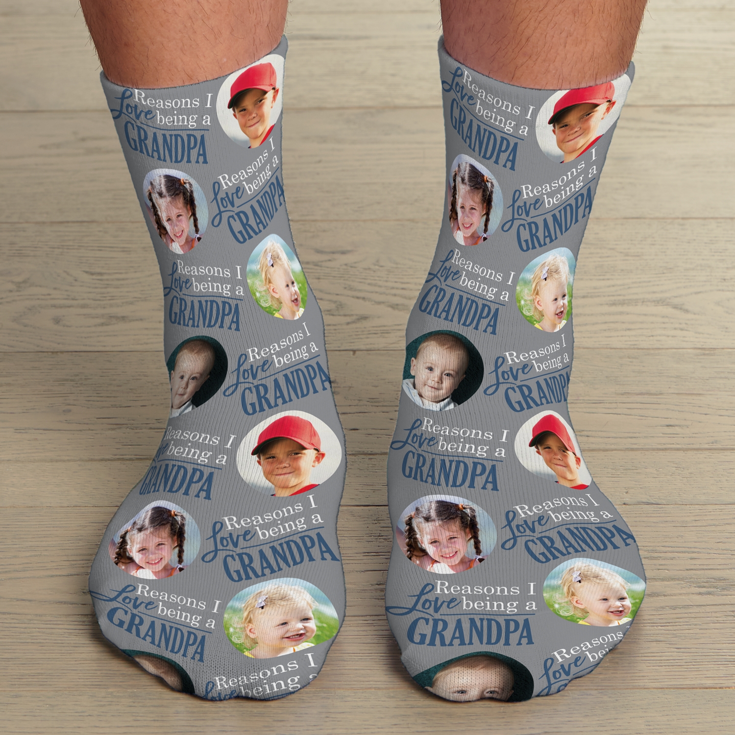 Reasons for Joy Custom Photo Socks