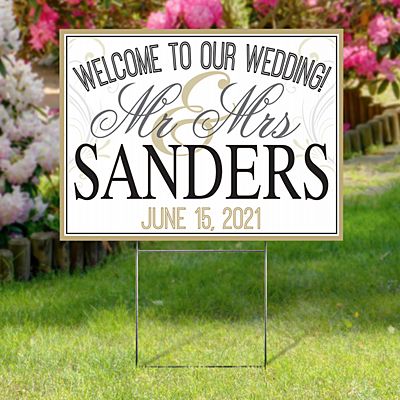 Wedding Yard Sign