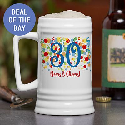 Colorful Birthday Beer Stein
