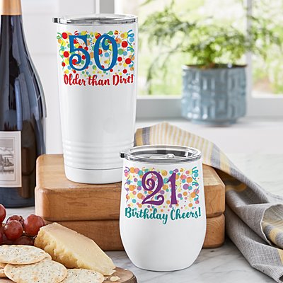 Colorful Birthday Insulated Tumbler
