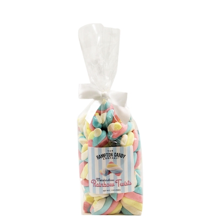 Marshmallow Rainbow Twists in Bow Bag