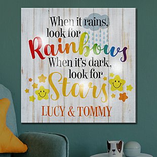 TwinkleBright® LED Look For Rainbows Canvas