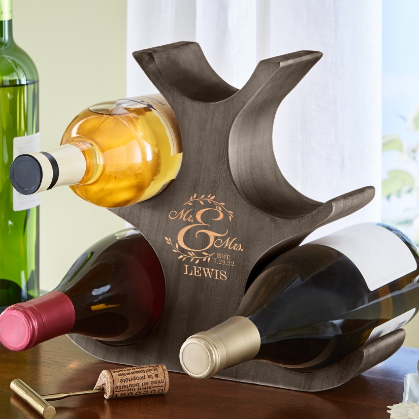 United as One Personalized Wine Rack at Gifts.com