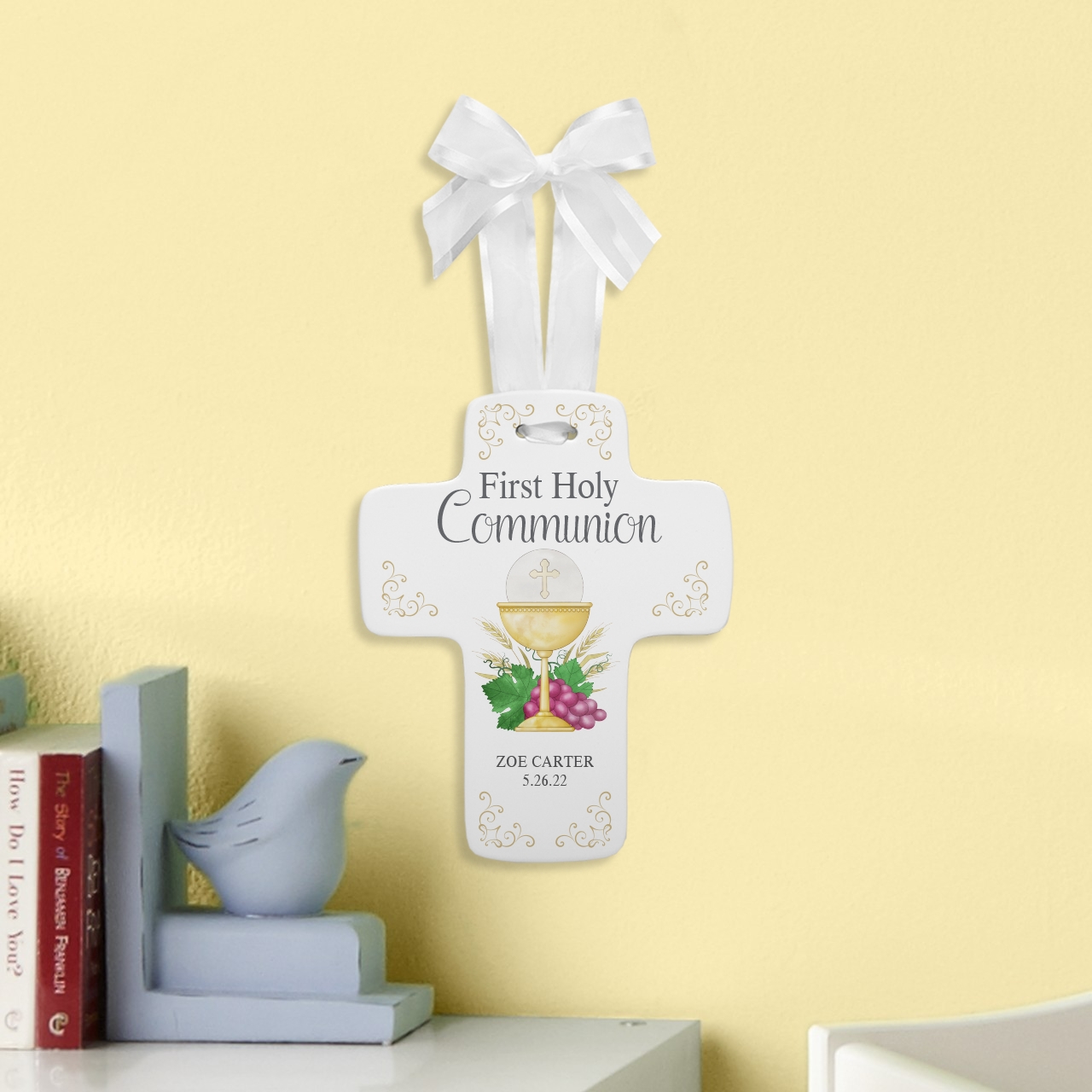 Bread Of Life First Communion Keepsake Cross      