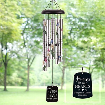 Loved Forever Memorial Personalized Wind Chime