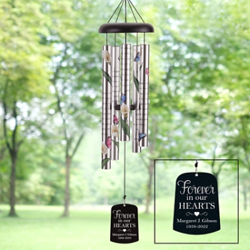 Loved Forever Memorial Personalized Wind Chime