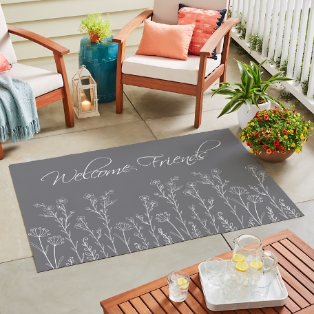 Elegant Wildflower Oversized Mat