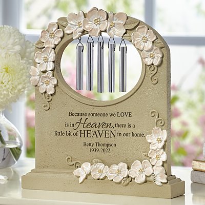Heavenly Home Memorial Personalized Desktop Chime