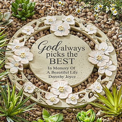 God Always Picks The Best Sympathy Garden Stone