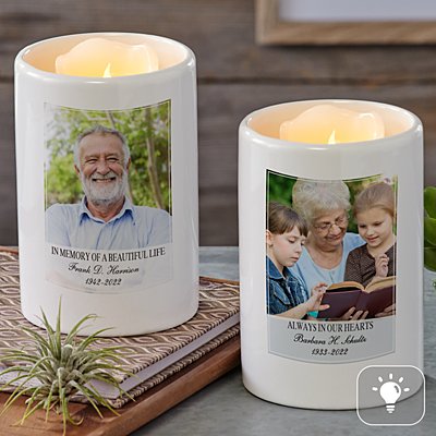 In Memory Of A Beautiful Life Photo LED Votive