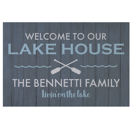 Our Lakehouse Doormat - Blue - 24x36