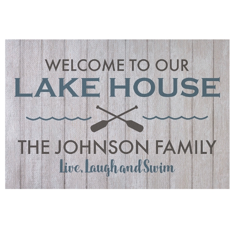 Our Lakehouse Doormat - White - 24x36