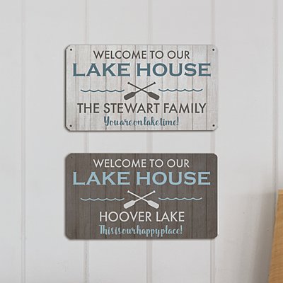 Our Lakehouse Metal Sign