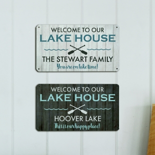 Our Lakehouse Metal Sign