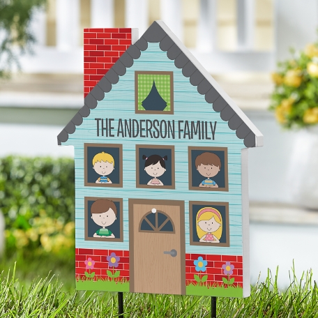 Our Little Family Outdoor House Sign