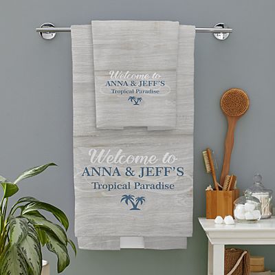 Welcome To Our Special Place Bath Towels