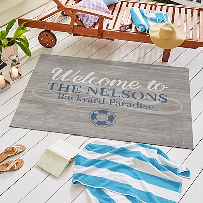 Welcome to Our Special Place Oversized Outdoor Mat