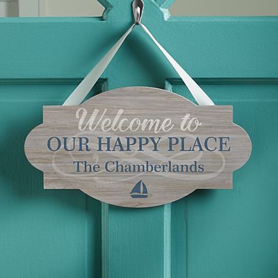 Welcome To Our Special Place Wood Hanging Sign