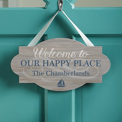 Welcome To Our Special Place Wooden Hanging Sign