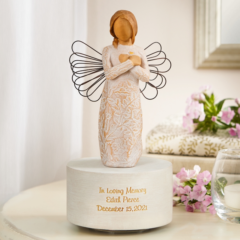 Willow Tree® Memorial Angel Personalized Music Box