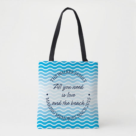 Best Memories Tote Bag - Blue