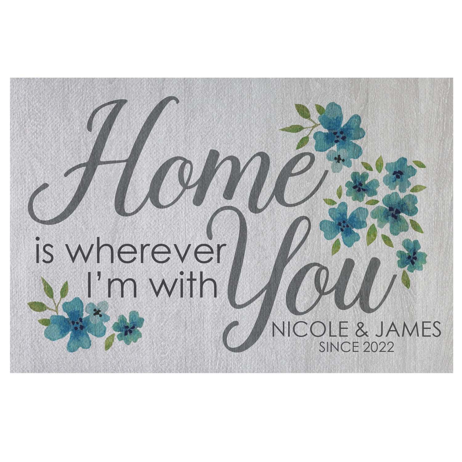 Home is With You Doormat - 24x36