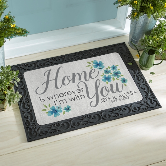 Home is With You Doormat Personal Creations