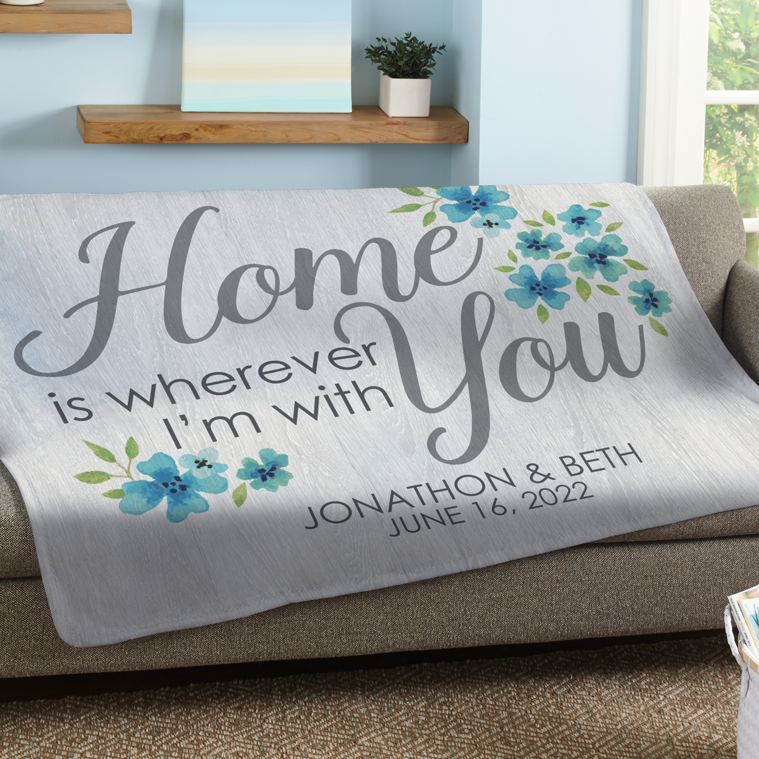 Home is With You Plush Blanket