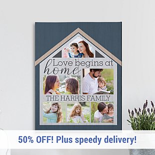 Love Begins At Home Photo Canvas