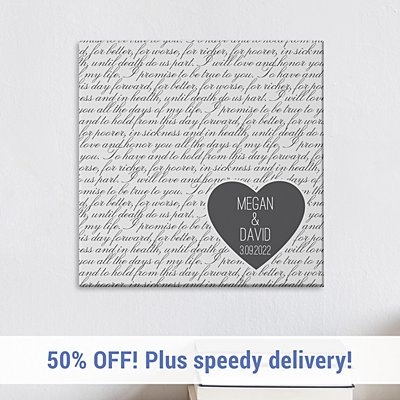 Our Forever Vows Canvas
